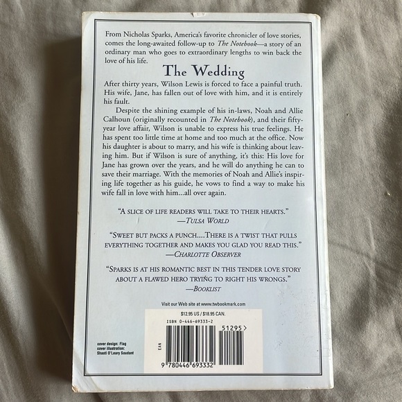 The Wedding by Nicholas Sparks - Picture 2 of 3